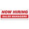 Signmission Now Hiring Sales Managers Banner Apply Inside Accepting Application Single Sided B-30300 - alternate 1